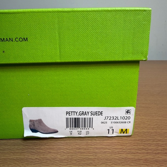 NWT Sam Edelman Petty Bootie Gray Suede Size 11 M - Picture 7 of 7